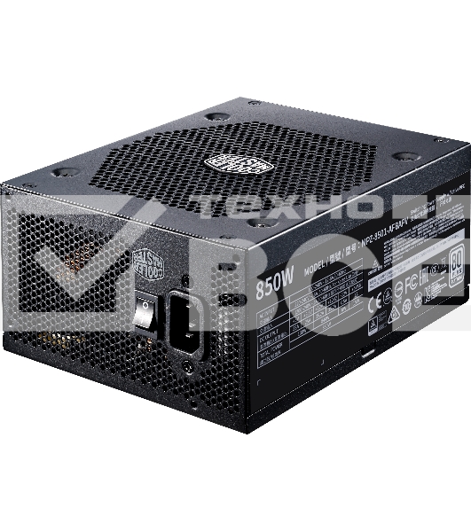 Блок питания Cooler Master XG850, 850Вт, 80 PLUS Platinum, 135мм, модульный, черный