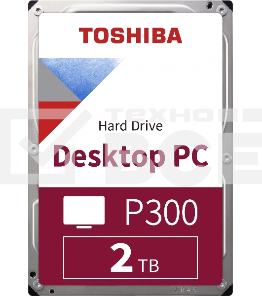 Жесткий диск Toshiba Original SATA-III 2Tb HDWD320UZSVA P300 (7200rpm) 128Mb 3.5