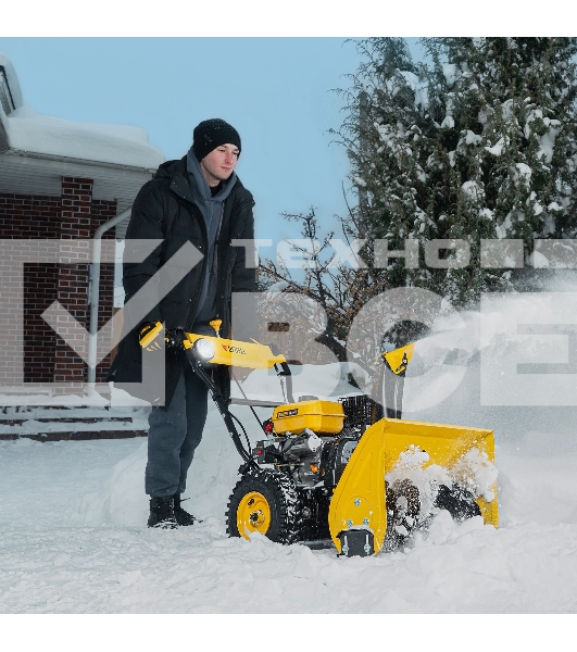 Бензиновая снегоуборочная машина SB 560 LP, 212cc, эл.старт, фара  Denzel
