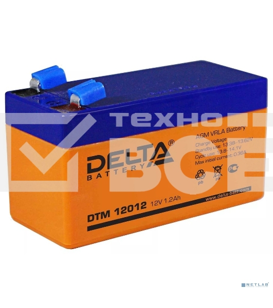 Батарея Delta DTM 12012 (12V 1.2Ah)