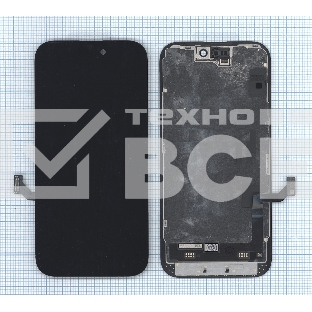 Дисплей (модуль) для Apple iPhone 15 в сборе с тачскрином, черный (OR)
