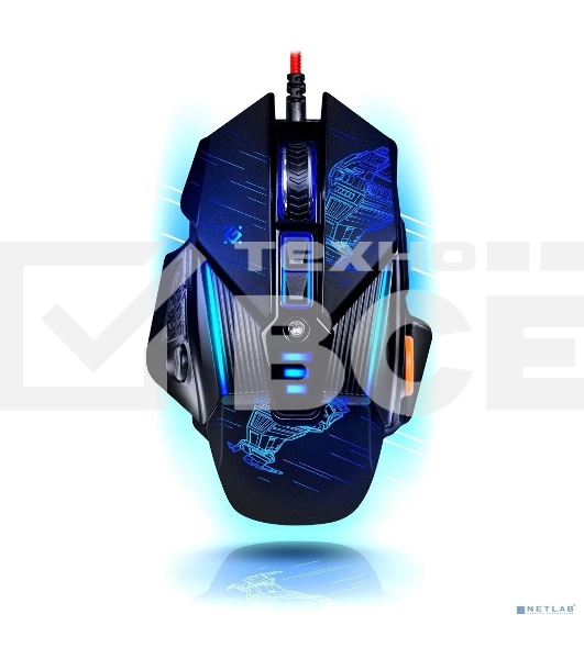 Мышь проводная Defender sTarx GM-390L черный, 3200 dpi, USB, кнопки - 8