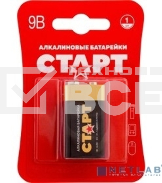 Батарейка СТАРТ 6LR61-BL1 10/200 (1 шт)