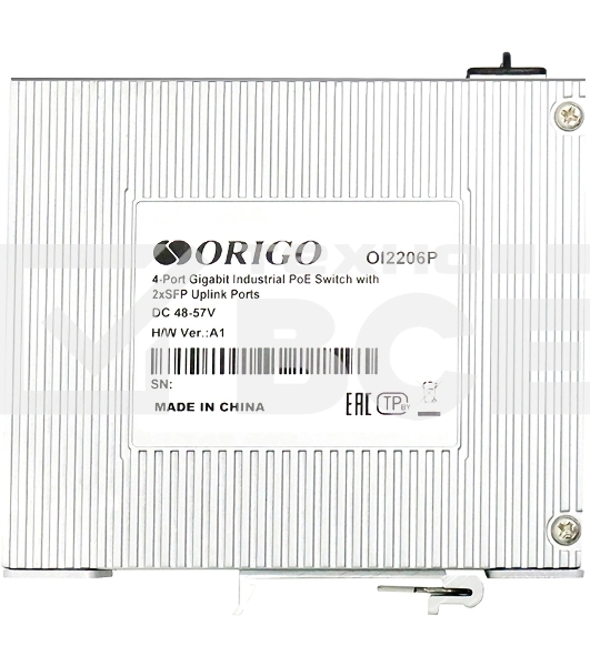 Коммутатор Unmanaged Industrial Switch 4x1000Base-T PoE, 2x1000Base-X SFP, PoE Budget 60W, Surge 4KV, -40 to 75°C