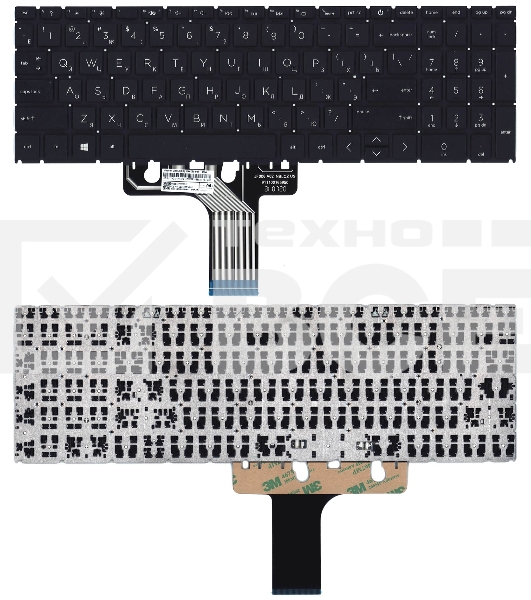 Клавиатура для ноутбука HP 17-CN 17-CP черная