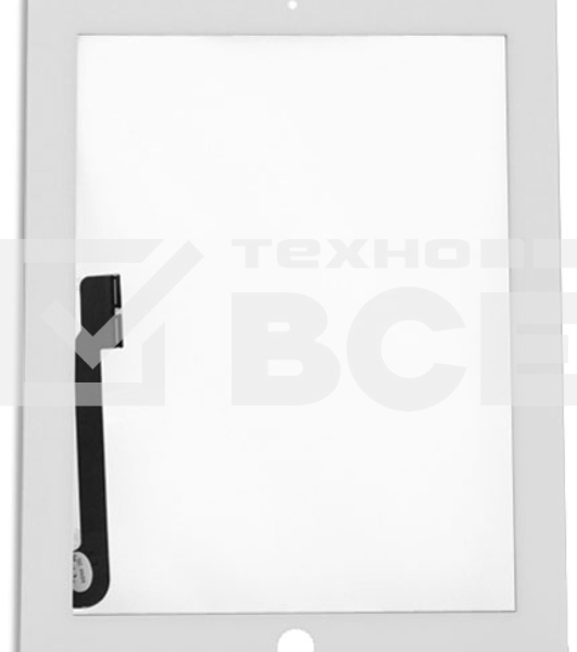 Сенсорное стекло (тачскрин) для iPad 3/4 белое OEM