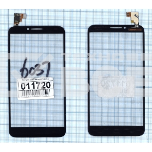 Сенсорное стекло (тачскрин) для Alcatel Idol 2 / 6037Y черное