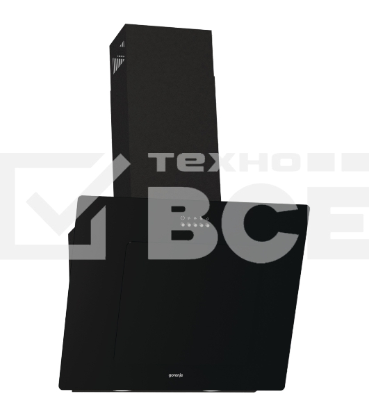 Вытяжка каминная Gorenje WHI626E6B черный/серый, 60 см, 678 куб. м/ч, 65 дБ