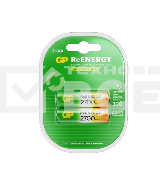 Аккумулятор GP 270AAHCRGY-2CRCB2 AA NiMH 2650mAh (2шт)