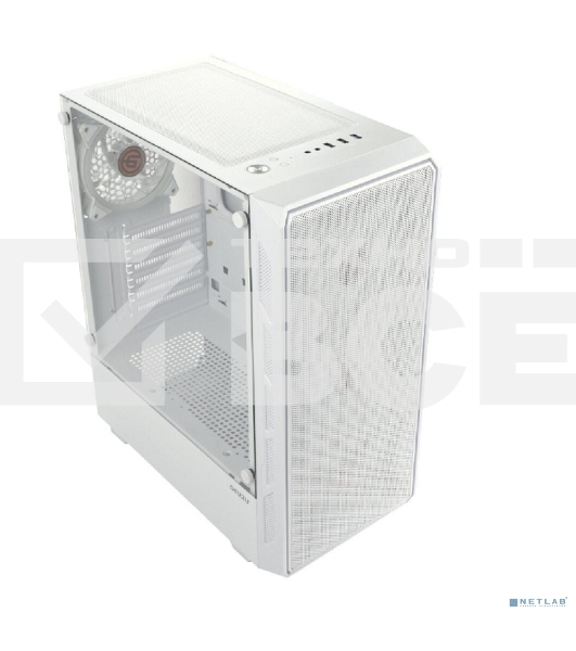 Компьютерный корпус Ginzzu RX330 ATX FAN 12CM FRGb*4 Белый