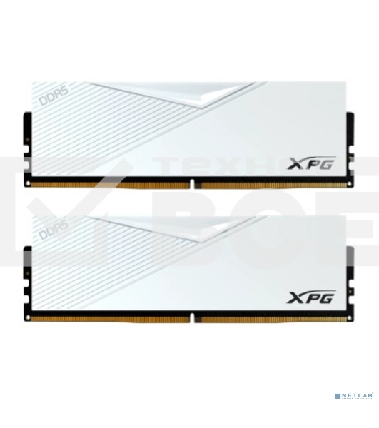 Оперативная память XPG Lancer, DDR5, 32GB (2x16GB), 6400MHz, CL32, DIMM, с радиаторами, белый