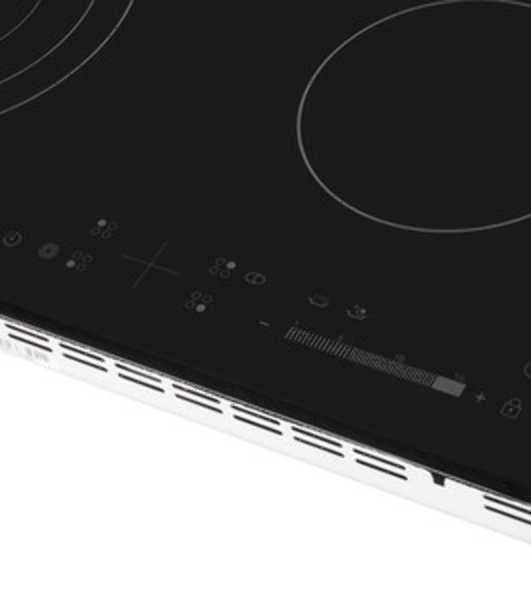 Встраиваемая электрическая панель Samsung NZ64T3536DK/WT 59 x 50.5 x 5.2 см., электронное управление, 15 степеней мощности, автоматическое отключение, защита от детей, блокировка управления, дисплей, 4 конфорки, 2 с зоной расширения, рамка из нержавеющей стали, корпуса черный