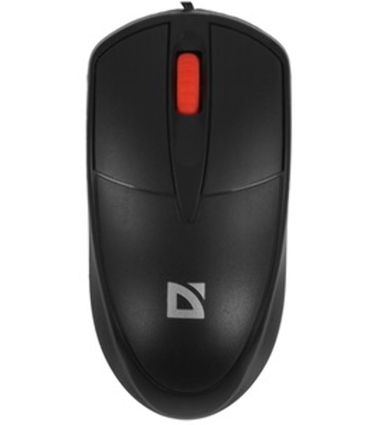 Мышь проводная Defender Icon MB-057 черный, 1000 dpi, USB, кнопки - 3