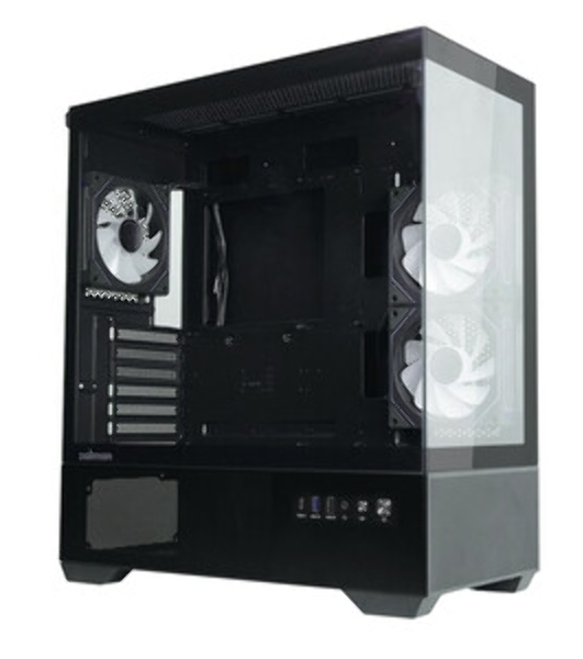 Компьютерный корпус ZALMAN CHRONIX V2, ATX, BLACK, WINDOW, 1xCombo (3.5’’ or 2.5’’), 1x3.5’’HDD, 2x2.5’’SSD, 1xUSB2.0, 1xUSB3.0, 1xUSB Type-C, SIDE 2x120мм ARGB, REAR 1x120мм ARGB