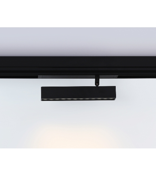 Управляемый светодиодный светильник для шинопровода Magnetic Ambrella light GL1342 BK черный IP20 12W 3000K-6400K 220V 24° 232*25*112 (Без ПДУ)