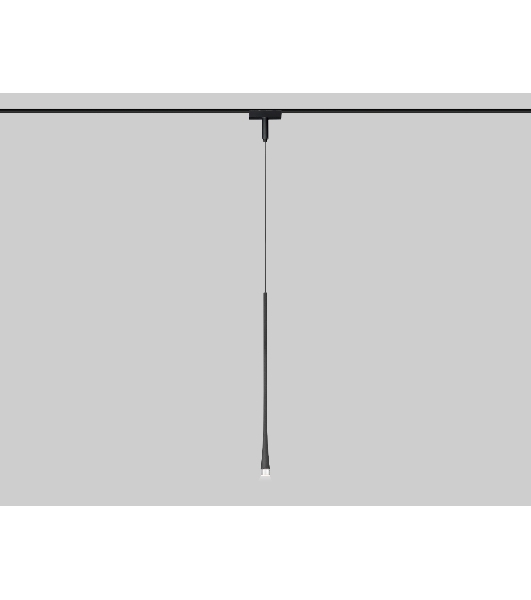 Светильник трековый светодиодный GV1637 BK черны IP20 6W 4200K 48V 38° D36*1500