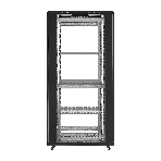 Шкаф телекоммуникационный 19' напольный 42U ExeGate EC-FS-42U.600.1000.V.V.BLACK (19”, 42U, 600x1000x2054mm (ШхГхВ), передняя и задняя двери перфорированные, съемные боковые панели, пыле- и влагозащита IP20, встроенный вентиляционный модуль, 1 полка в комплекте, черный RAL 9004, 3 коробки), фото14