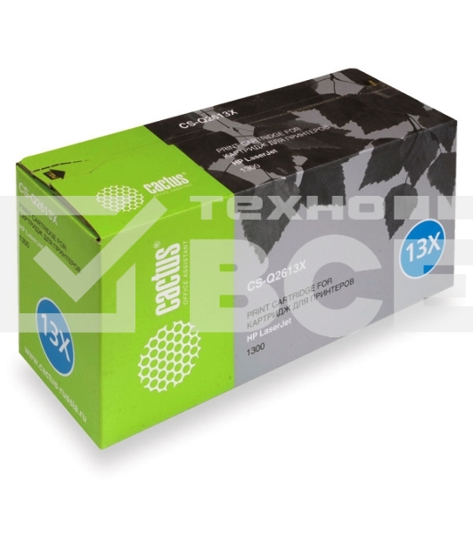 Картридж лазерный Cactus CS-Q2613X черный (4000 стр.) для HP 1300/1300N