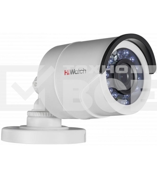 Камера видеонаблюдения аналоговая HiWatch DS-T200A(B) (3.6мм) 3.6-3.6мм HD-TVI цв. корп.:белый
