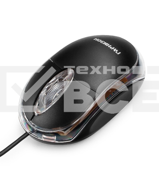Мышь проводная Гарнизон GM-100 черный, 1000 dpi, USB, кнопки - 3
