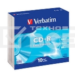 Диск CD-R Verbatim 700Mb 52x Slim case (10шт) (43415), фото2