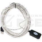 Кабель VCOM VUS7049-5M USB2.0-repeater, удлинительный активный <Am-->Af> 5м, фото 1