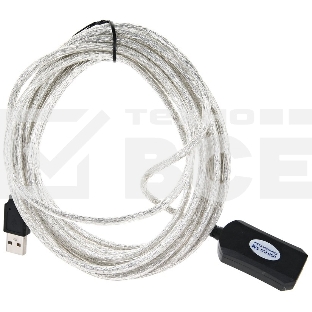 Кабель VCOM VUS7049-5M USB2.0-repeater, удлинительный активный <Am-->Af> 5м