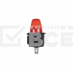 Выключатель клавишный круглый 250V 6А (3с) ON-OFF красный Rexant, фото4