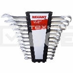 Набор ключей комбинированных Rexant (6-14, 17, 19, 22 мм), 12 шт., CrV, зеркальное хромирование, фото 1