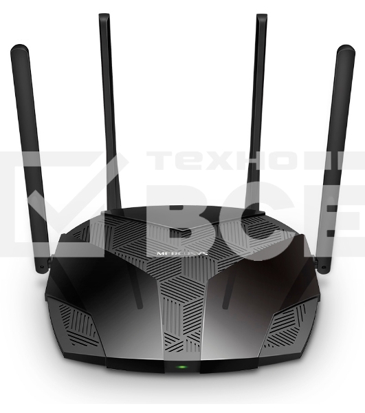 Роутер Mercusys MR70X AX1800 Dual-Band WiFi 6 Router, 574 Mbps at 2.4 GHz + 1201 Mbps at 5 GHz,4× Fixed External Antennas, 3× Gigabit LAN Ports, 1× Gigabit WAN Port, 1024-QAM, OFDMA, Router/Access Point Mode, MU-MIMO, WPA3, TWT, BSS Color