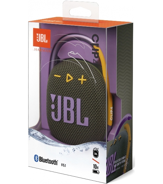 Портативная акустическая система JBL CLIP 4, зеленый