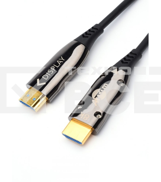Кабель HDMI 15 м (HIGH speed, Metal gold, Optical) 8K VER 2.1 Кабель HDMI 15 м (HIGH speed, Metal gold, Optical) 8K VER 2.1
