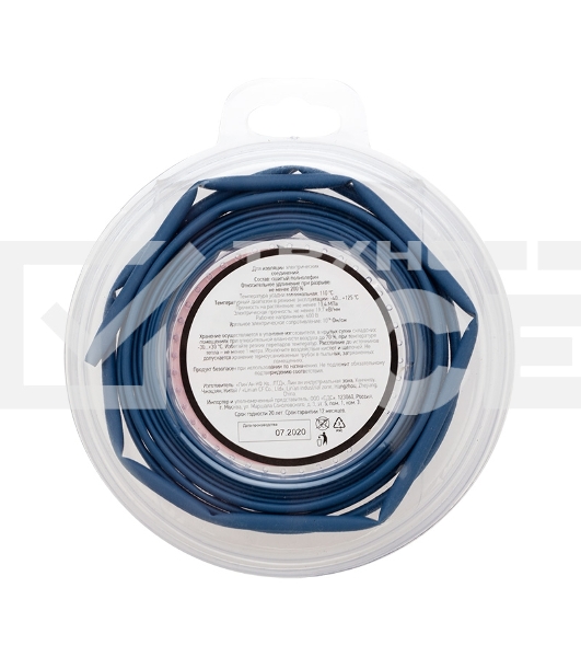 Трубка термоусаживаемая Rexant 29-0005 3.0/1.5мм синяя. ролик 2.44м