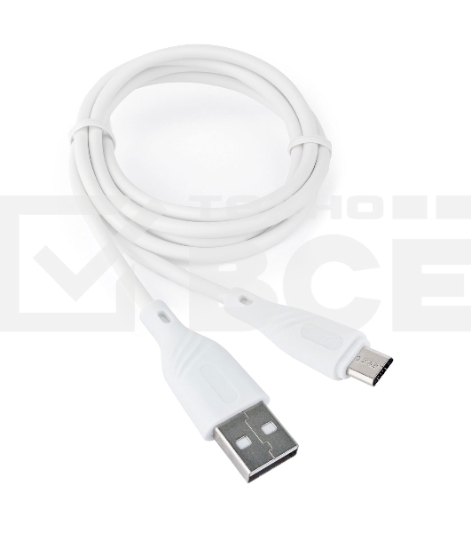 Кабель USB 2.0 Cablexpert CCB-mUSB2-AMBMO1-1MW, AM/microB, издание Classic 0.1, длина 1м, белый, блистер
