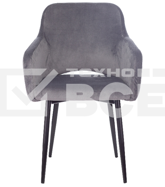 Кресло офисное Бюрократ CH-380F серая жемчужина Italia 26, на ножках, металл черный