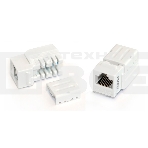 Монтажное оборудование Hyperline KJNE-8P8C-C5e-90-WH Вставка Keystone Jack RJ-45(8P8C), категория 5e, 110 IDC, заделка с помощью NE-TOOL, белая, фото2