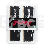 Оперативная память Kingston Fury Beast, DDR5, 32GB (2x16GB), 5200MHz, CL40, с радиаторами, RGB, черный, фото 1