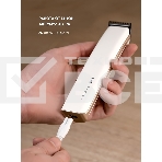 Набор для стрижки Galaxy Line GL 4160 белый, аккумуляторный, время непрерывной работы до 1 ч, лезвия из нержавеющей стали, ширина лезвия 35 мм, 4 насадки-расчески (1, 3, 6, 9 мм), индикатор зарядки, USB зарядка, подставка, фото18