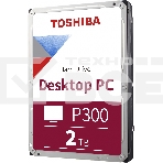 Жесткий диск Toshiba Original SATA-III 2Tb HDWD320UZSVA P300 (7200rpm) 128Mb 3.5