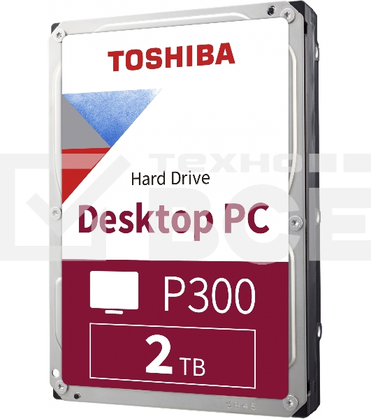 Жесткий диск Toshiba Original SATA-III 2Tb HDWD320UZSVA P300 (7200rpm) 128Mb 3.5