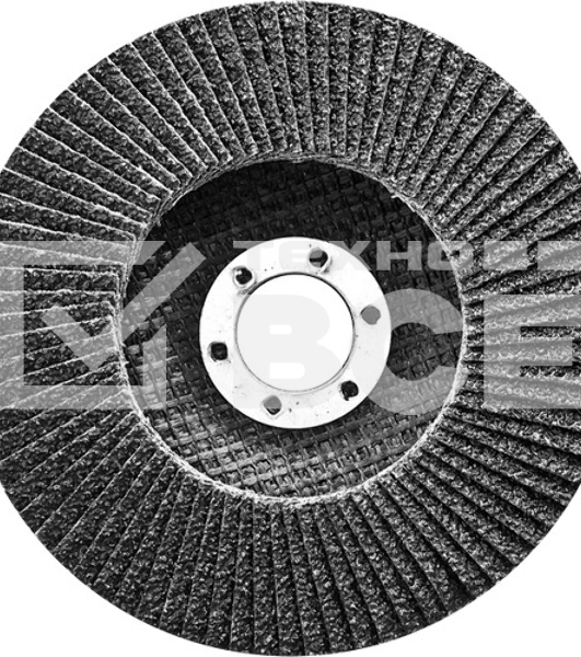 Круг лепестковый торцевой, конический, Р 60, 180 х 22,2 мм// Сибртех