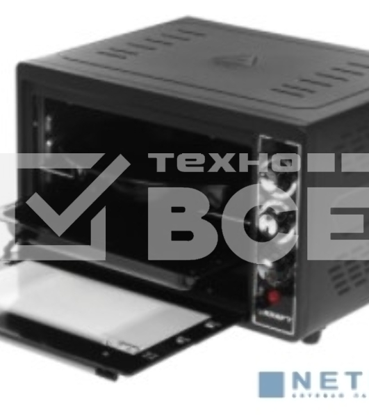 Мини-печь Kraft KF-MO3804RKBL черный Мощность 1500(Вт),Объем 38(Л)