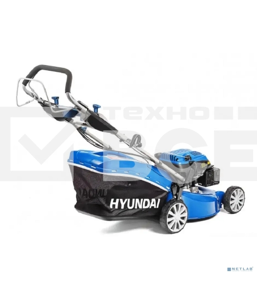 Бензиновая газонокосилка HYUNDAI L4620 {двигатель Hyundai ICV145,4-х такт, 3.8 л.с./145 см3, Ширина среза 45,7 см, Высота среза 25-75 мм, 23,5 кг }