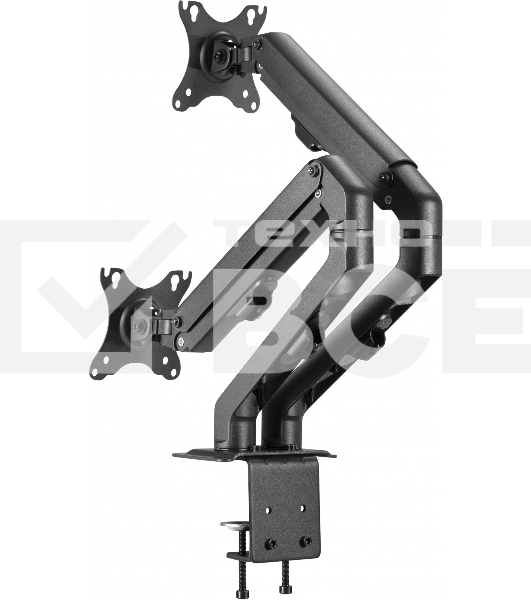 Кронштейн для мониторов Ultramounts UM729 черный 17'-27' макс.7кг крепление к столешнице поворот и наклон