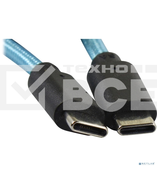 Кабель 5bites TC203-112G Type-C, CM-CM, 100W, 1.2M, серый