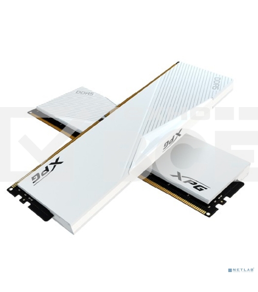 Оперативная память XPG Lancer, DDR5, 32GB (2x16GB), 6400MHz, CL32, DIMM, с радиаторами, белый