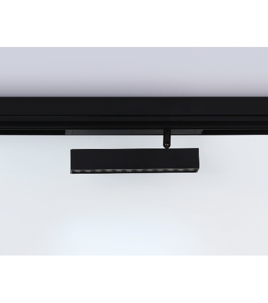 Управляемый светодиодный светильник для шинопровода Magnetic Ambrella light GL1342 BK черный IP20 12W 3000K-6400K 220V 24° 232*25*112 (Без ПДУ)