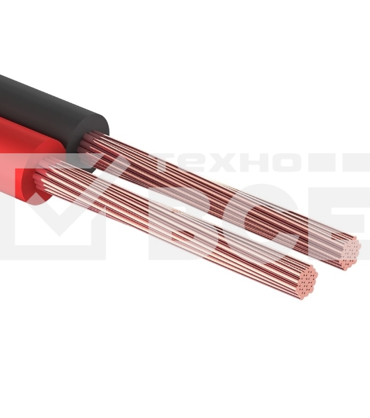 Кабель акустический Rexant 2х1,00 мм², красно-черный, бухта 100 м 01-6105-3