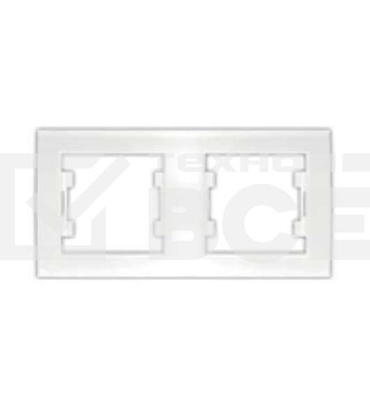 Рамка 2-м Бриллиант горизонт. бел. UNIVersal 7947465