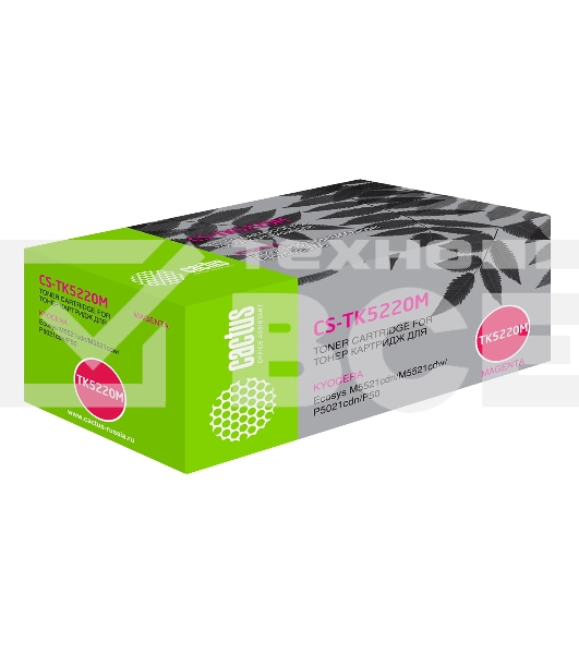 Картридж лазерный Cactus CS-TK5220M пурпурный (1200 стр.) для Kyocera Ecosys M5521cdn/M5521cdw/P5021cdn/P5021cdw